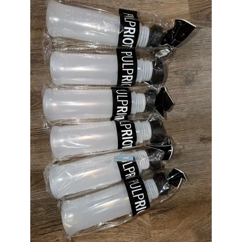 Pulp Riot Professional Hair Color‎ Applicator Bottles 6 Pack Clear Translucent